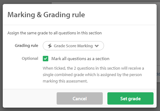 set grade