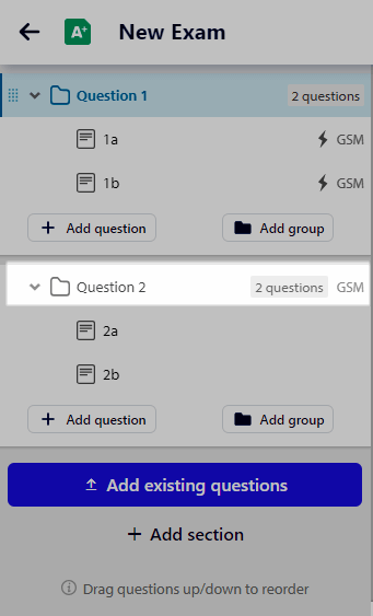 same grading scheme for the whole section