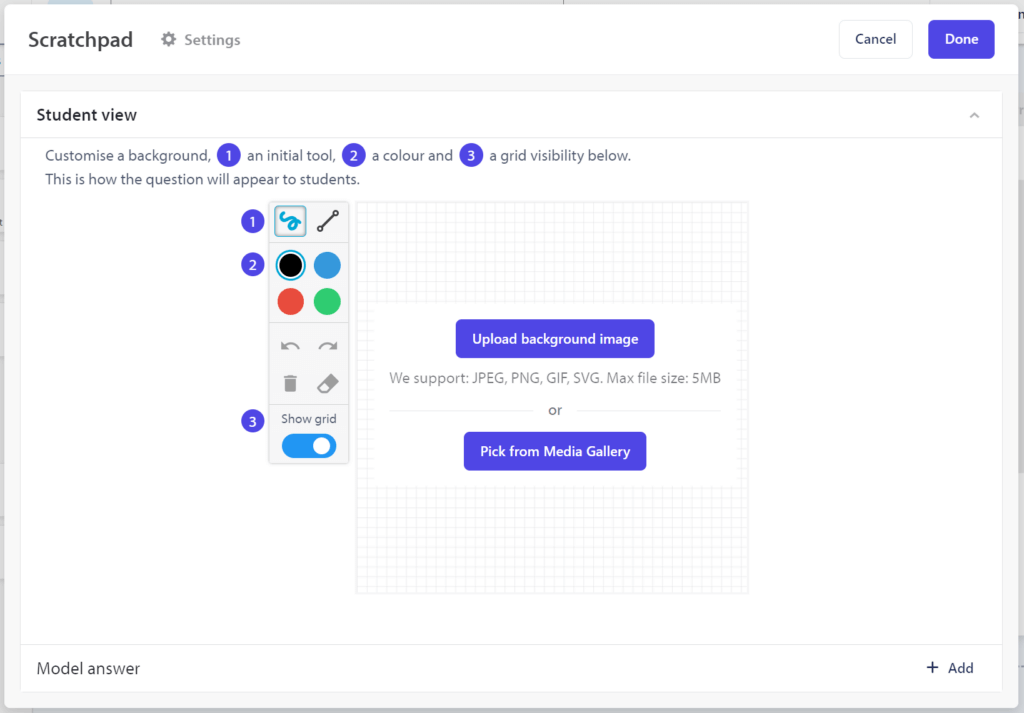 scratchpad options