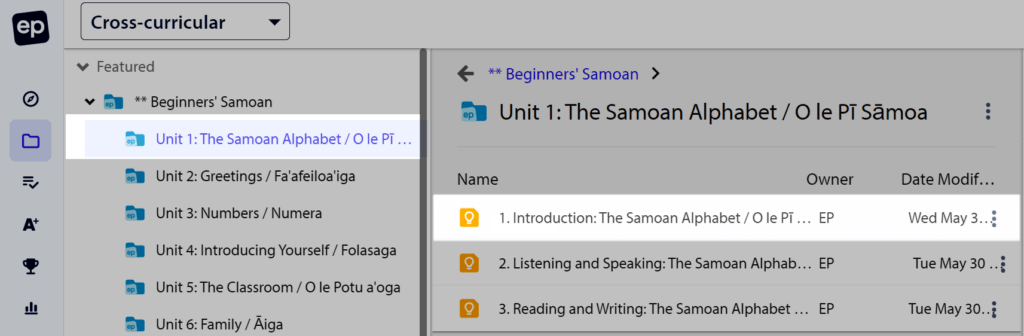 intro lesson to samoan